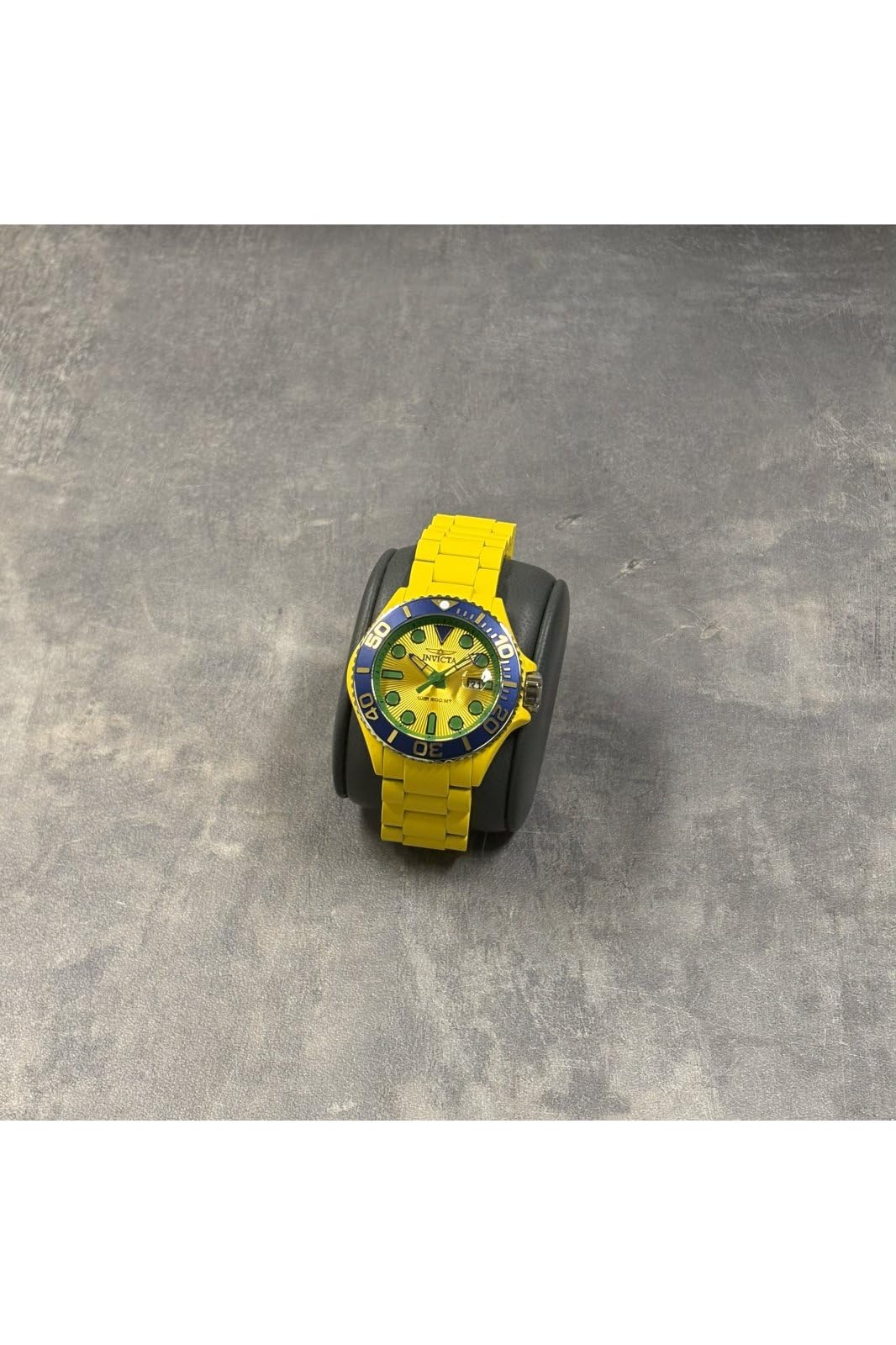 Invicta Grand Diver Men 46.00mm Stainless Steel + Aluminum Blue + Yellow + Silver + Aqua-Plating + Steel Yellow+Green dial PC32 Quartz - Image 3