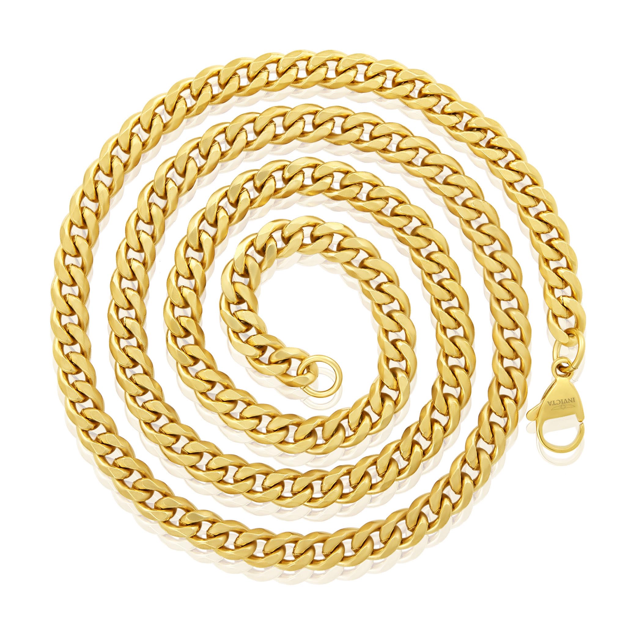 Invicta Jewelry Men's Curb Chain Stainless Steel Necklace (6mm-11.5mm) - 24" - Image 5