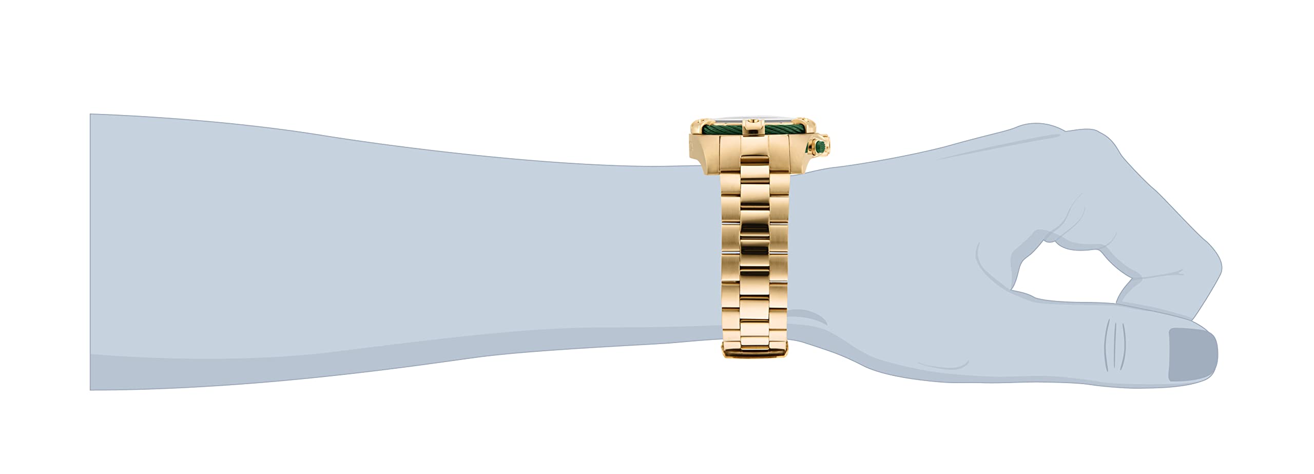 Invicta Men Bolt Quartz Watch, Gold, 25517 - Image 4