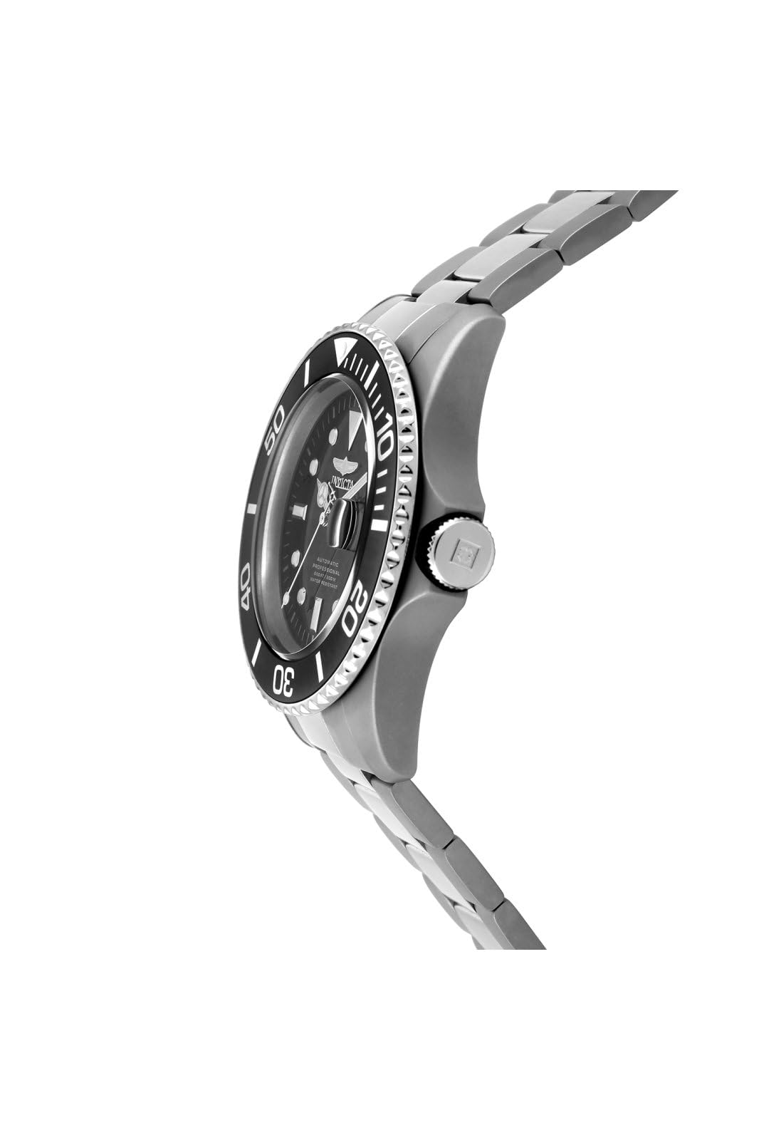 Invicta Men's 0420 Pro Diver Automatic Black Dial Titanium Watch - Image 3