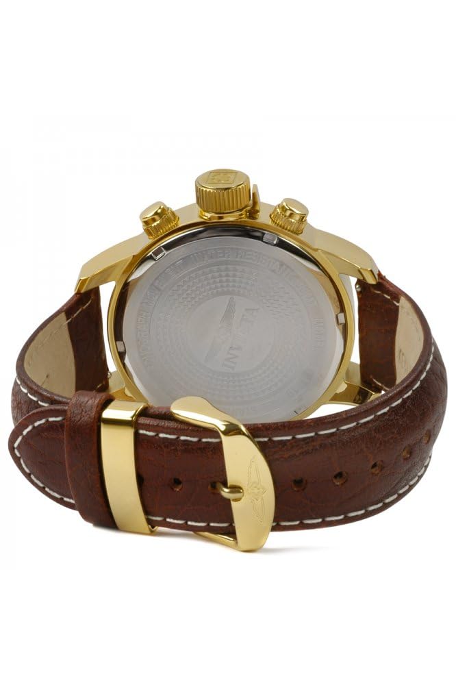Invicta Men's I-Force Left Handed Quartz Watch with Leather Strap - Image 5