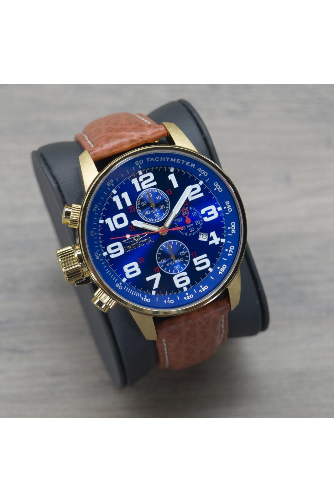 Invicta Men's I-Force Left Handed Quartz Watch with Leather Strap - Image 7