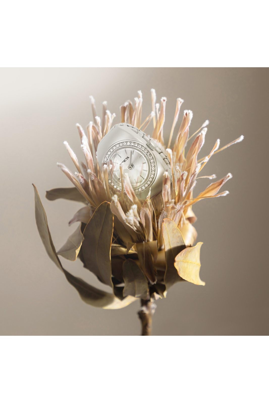 Invicta Mini Lady Ring 16.5mm Stainless Steel Steel Silver dial VC00 Quartz - Image 5