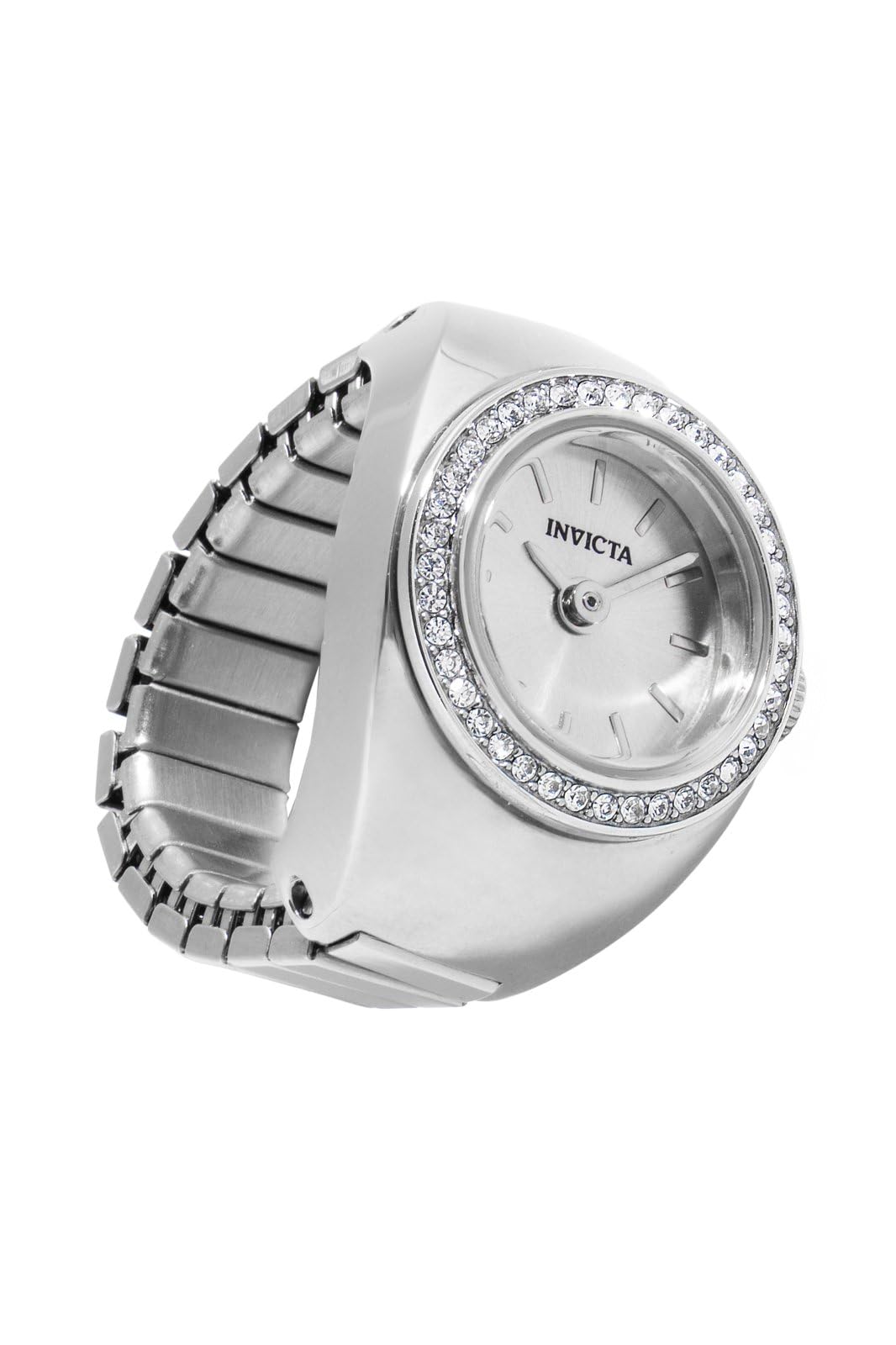 Invicta Mini Lady Ring 16.5mm Stainless Steel Steel Silver dial VC00 Quartz - Image 6