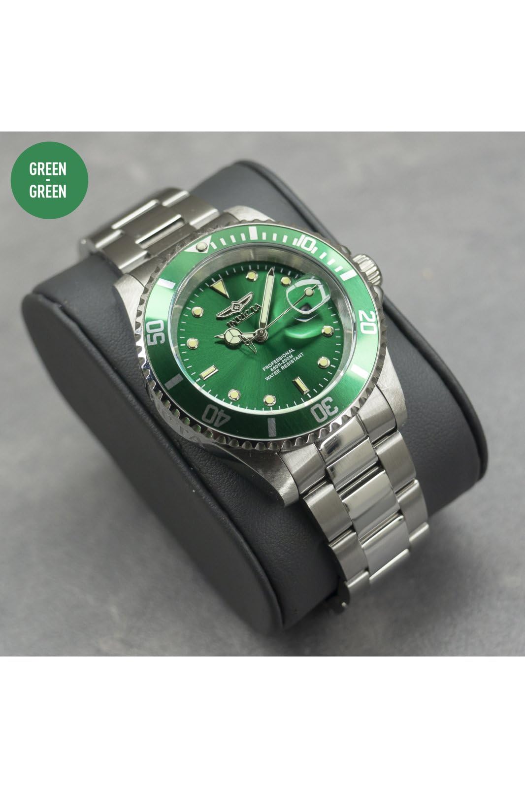 Invicta Pro Diver Men 40mm Stainless Steel Steel Green dial PC32 Quartz - Image 7