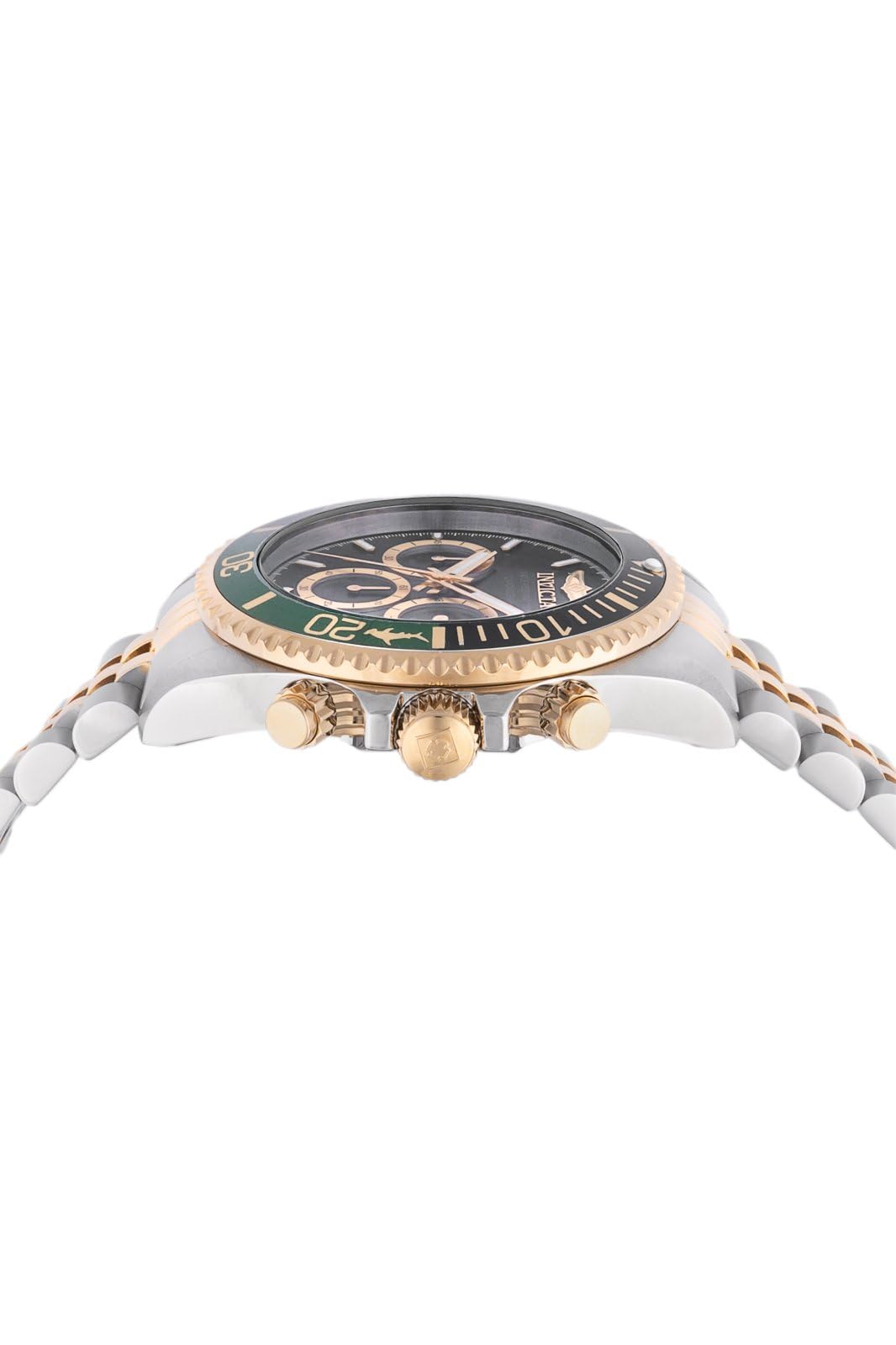 Invicta Pro Diver Men 43mm Stainless Steel Gold + Steel Black dial VD53 Quartz - Image 5